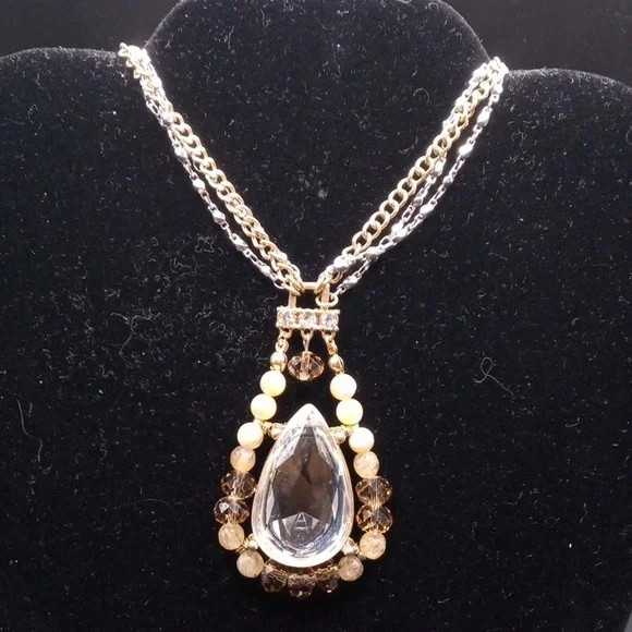 STAYEMENT NECKLACE/ 2 PRS EARRINGS - Picture 3 of 14